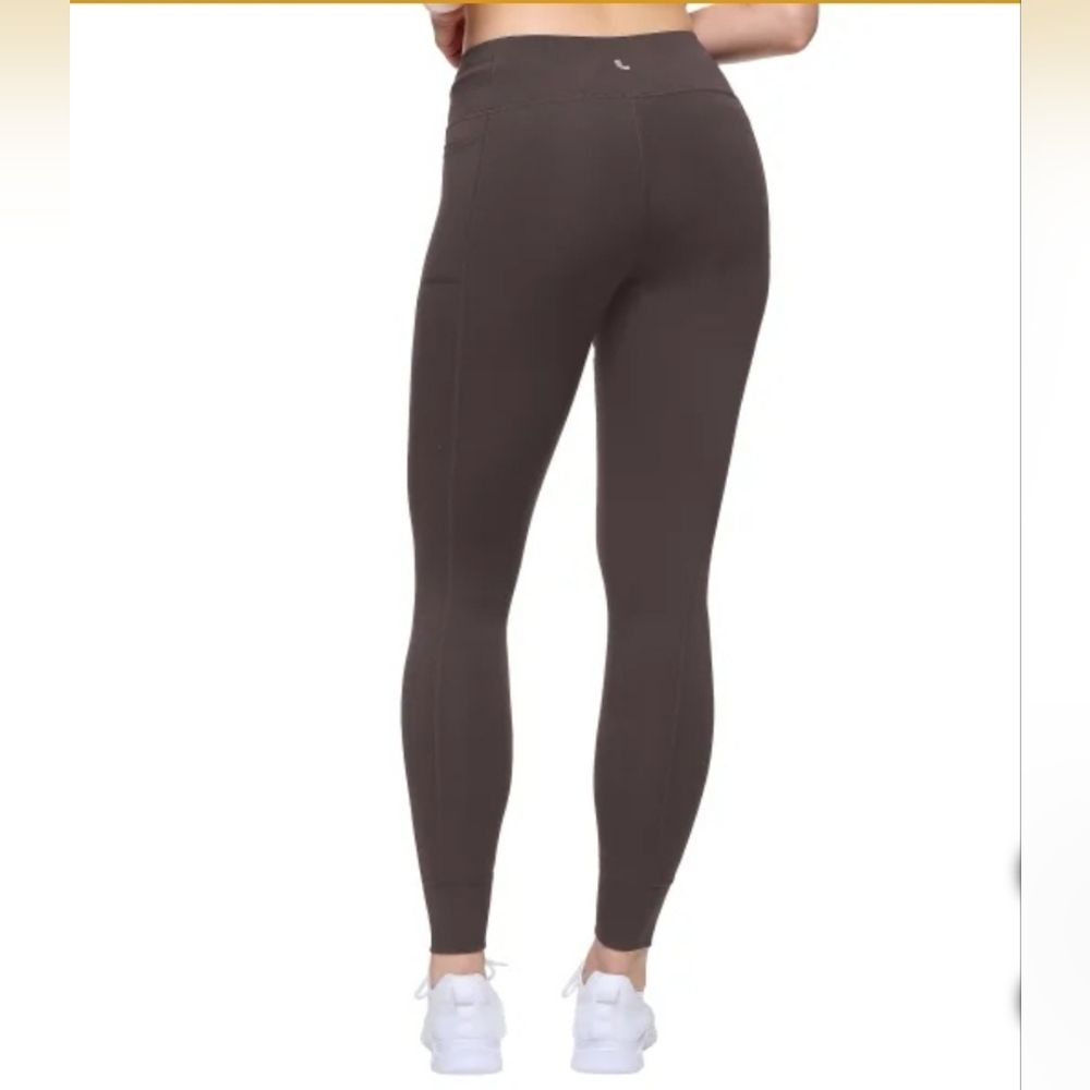 Lole Drawstring Performance Leggings NWT Mocha Brown Athleisure Athletic Gymcore - Picture 3 of 3